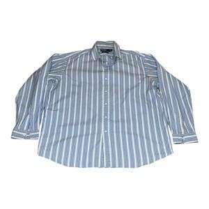 Polo Ralph Lauren Westerton Striped Button Down Shirt Mens XL Blue Yellow Cotton